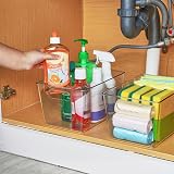 Vtopmart 6 Pack Clear Plastic Storage Boxes 11.2 x 7.5 x 6 in with Handles view 7