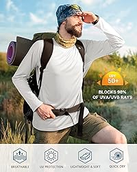 Roadbox Mens UPF 50+ UV Sun Protection Shirts