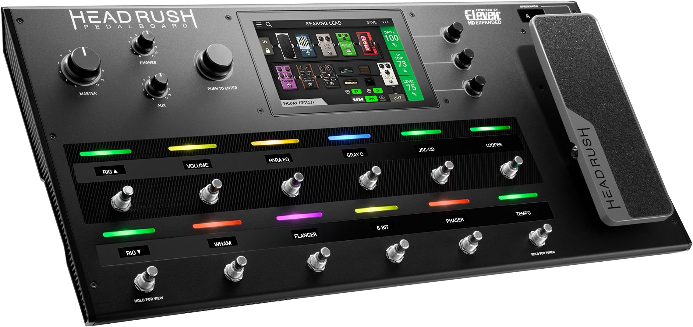 HeadRush Pedalboard | Guitar Amp & FX Modeling Processor with 7" High Resolution Touch Display