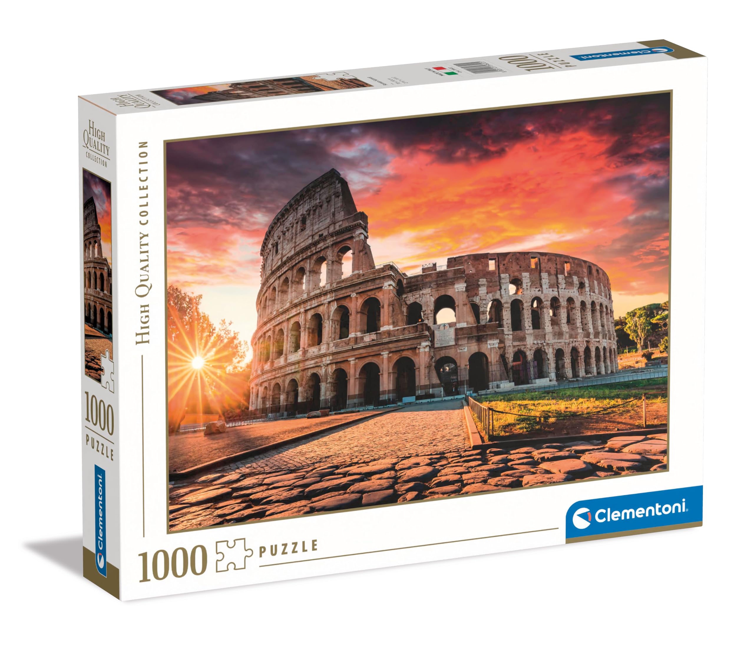 Clementoni Jigsaw Puzzle Collection - Roman Sunset 1000 Pieces - Puzzle For Adults 14-99 Years, Gift For Men/Women, Landscape, Made In Italy, 39822