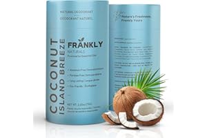 Natural Deodorant - Coconut Island Breeze | Made in Canada | Plastic Free | Aluminum Free, Vegan Naturally Sourced Body Deodo