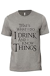 Thread Tank I Drink and I Know Things Men Modern