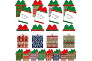 Cholemy Set of 24 Christmas Money and Gift Card Sleeves Christmas Gift Greeting Card Xmas Money Holder Ornaments for Holiday Party Decoration(Ugly Sweater Style)