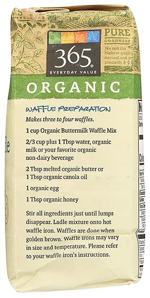 365 EVERYDAY VALUE, ORGANIC BUTTERMILK PANCAKE & WAFFLE MIX, 2 POUND