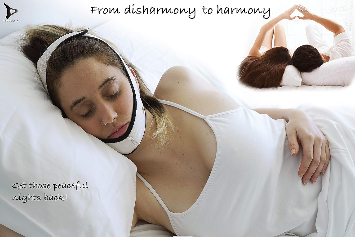 PrimeSiesta: Chin Strap for Snoring - Snore Stopper & Anti Snore Chin Strap for CPAP Users - Breathable, Flexible & Easily Adjustable with Eversoft Technology: Health & Personal Care