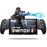 JC500 Switch 2 Controller - Upgrade TMR Joystick (No Drift) - One Piece Switch Joypad Replacement to Switch 2 Pro Controller with Ergonomic Grip &amp; Built-in Kickstand -Turbo/Macro/6 Game Card Slot