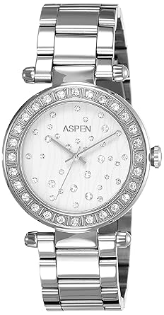 Aspen Analog White Dial Womens Watch - AP1698