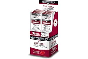 McSweeney's Original Beef Steak Strips Box. 100% Made in Canada, Naturally Smoked, High Protein Snacks, Gluten Free, Meat Sna