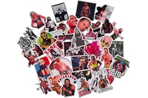dirtybinge 50pcs Wrestling Stickers for Water Bottle, Cool Waterproof Sport Vinyl Stickers for Adult Kids Teen Girl Laptop Bike Guitar Laggage Bicycle Travel Case Helmet Skateboard