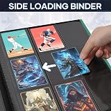 TiopLior Trading Card Binder 360 Pockets 20 Pages Green Polypropylene view 4