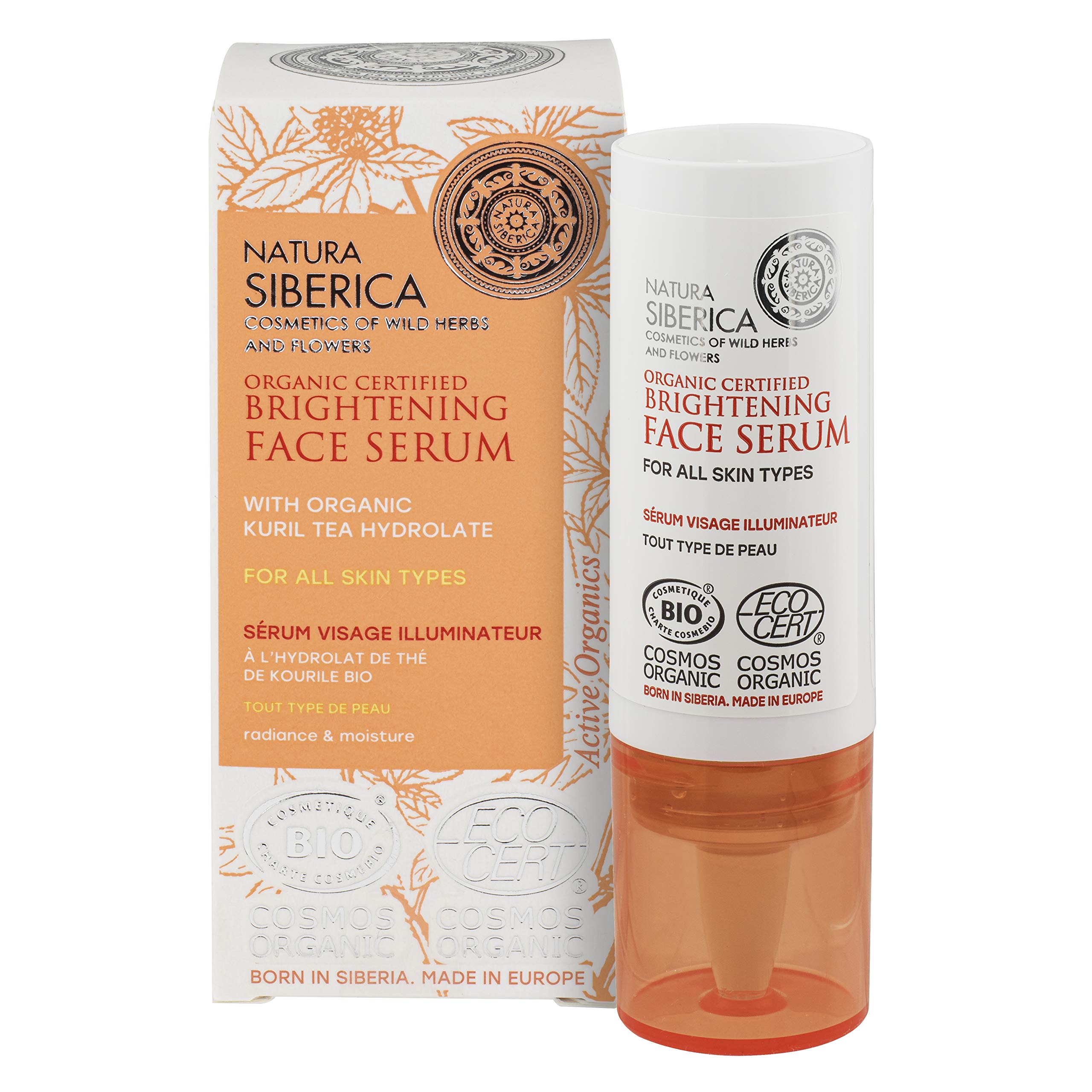 Natura Siberica Organic Certified All Skin Types, Brightening Face Serum