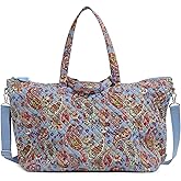 Cotton Overnight Travel Tote Travel Bag