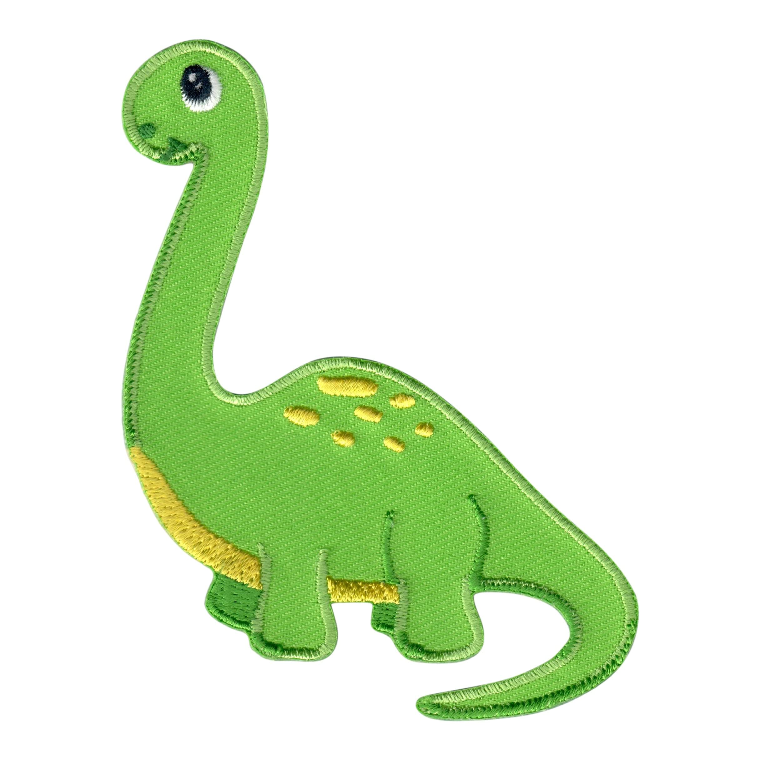 PatchMommy Dinosaur Iron-On Patch - Premium Embroidered, Washable - 3.5" x 2.75" - Durable Applique for Jackets & Backpacks