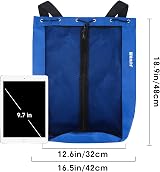 WANDF Swim Bag Mesh Drawstring Backpack Navy Blue for Beach Gym Swimming view 8