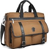 WELKINLAND 17-Inch Laptop Briefcases for Men,13Pockets Men's Laptop Bag | Expandable Messenger Laptop Bag For Men,Sturdy Laptop Briefcases For Men,Business Briefcase For Men,Mens Briefcase Laptop Bag