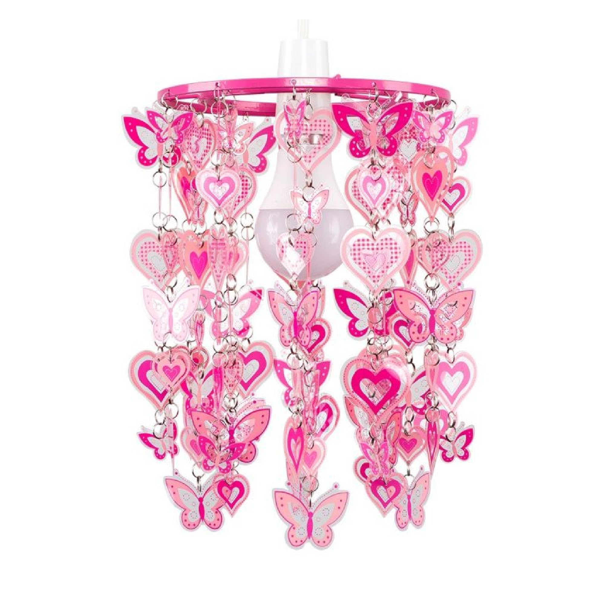 Hearts and Butterflies Non Electric Pendant Shade