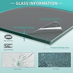 62-66" W x 76" H Semi-Frameless Double Sliding