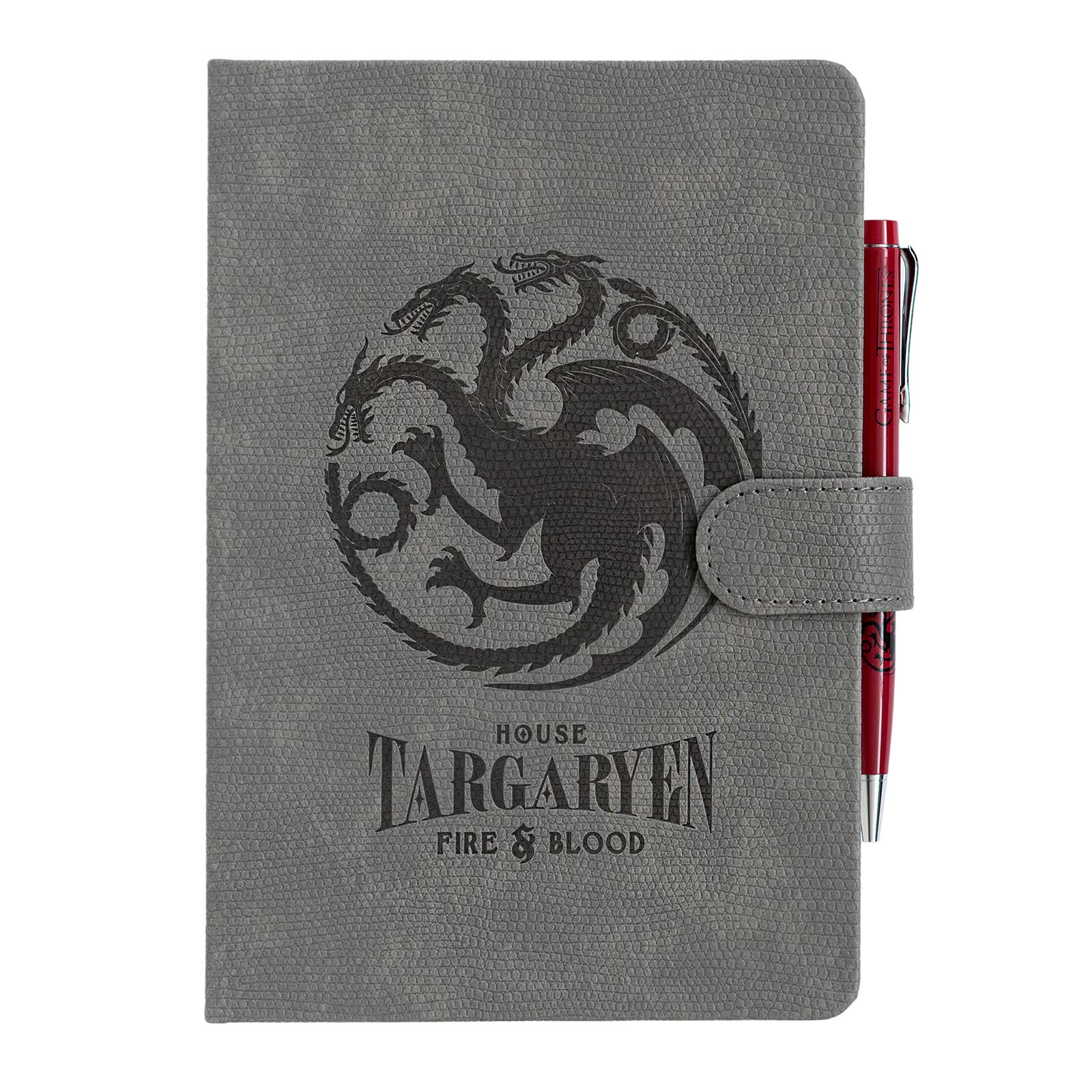 Grupo Erik A5 Notebook & Pen Set - Game of Thrones Gifts | Bullet Journal Dotted Note Book, Dotted Notebook A5 Sketchbook | House Targaryen Game Of Thrones Merchandise