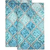 Wotinsi Hand Towels Set of 2 Old Green Tile Towels for Bathroom Soft Absorbent Decorative Hand Bath Towels Dish Towels for Kitchen Sports Gym Yoga Home Decor 14 x 28 in