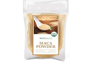 Healthworks Superfoods Organic Maca Powder Raw - 16 Oz / 1 Lb - Certified Organic Flour Use - Keto, Vegan & Non-GMO - Premium Peruvian Origin - Breakfast, Smoothies, Baking & Coffee - Antioxidant