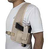 HOGIKUO Shoulder Holsters for Concealed Carry,Universal Gun Holster for Men,Chest Holster fits Ruger,Bersa,Glock,Sig Sauer,Smith and Wesson,Taurus Judge,Walther and More