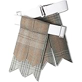 UMAM Kilt Flashes for Men with Heavy Buckle Adjusters, Plain & Tartan Kilt Sock Flashes.