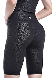 DOP DOVPOD Women's Yoga Shorts Shiny High Waist