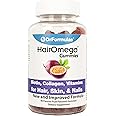 DrFormulas Hair Skin Nails Gummies Vitamins with Biotin by HairOmega | 5000 mcg Biotin Supplement for Hair Growth - Vegetarian Gummy (not Bears) for Men and Women, Made with Sugar not Corn Syrup