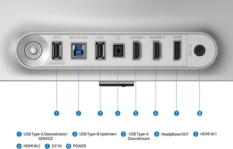 Écran PC Gaming Odyssey OLED G8-G81SF, Taille 27'', Résolution 4K (3840x2160), 240Hz, 0,03ms, 2xHDMI, DP, Ajustable en Hauteur, Orientable, Pivotable, Inclinable, LS27FG816SUXEN