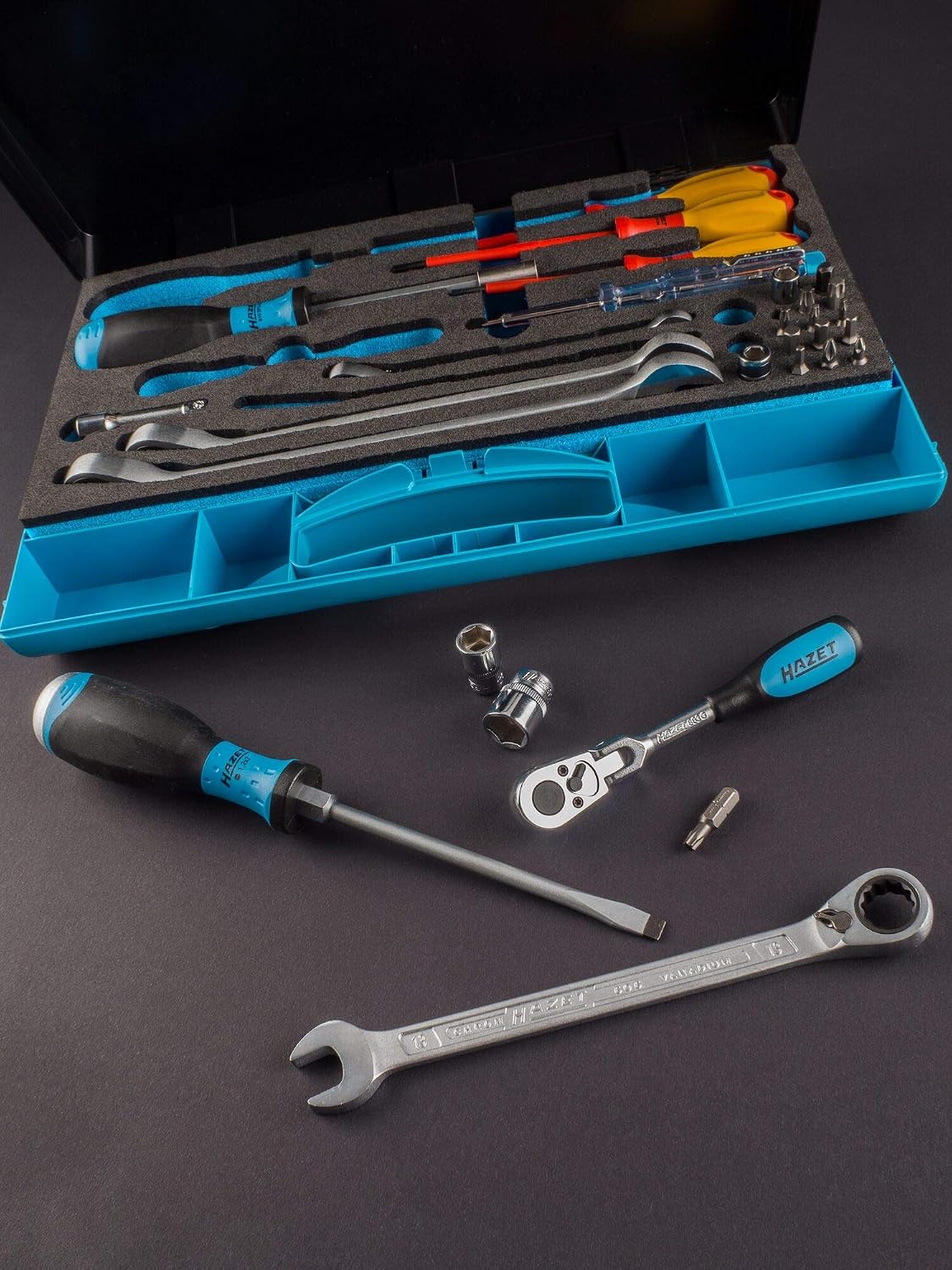 Hazet 1520/29 Sanitary / Heating Tool Set Hexagonal Solid 6.3 (1/4 Inch) Square Hollow 6.3 mm (1/4 Inch) - Image 4