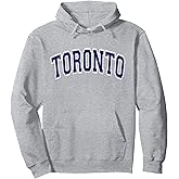 Toronto Arched Dark Blue Text Pullover Hoodie