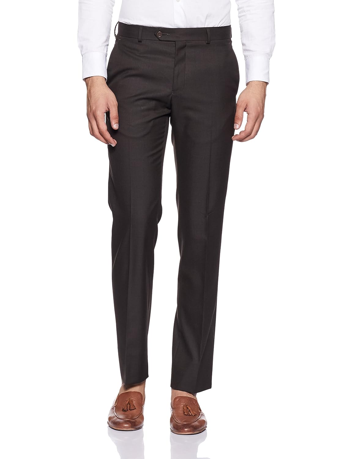van heusen men's slim fit formal trousers