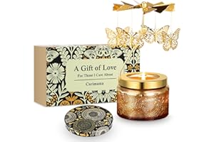 CURIMAMA Mothers Day Gifts for Mom, Butterfly Candle Gifts for Women, Unique Birthday Gift for Women Moms Sister Friends, Best Mom Gift for Grandma Mama, Rotatable Scented Candles Presents for Anniversary