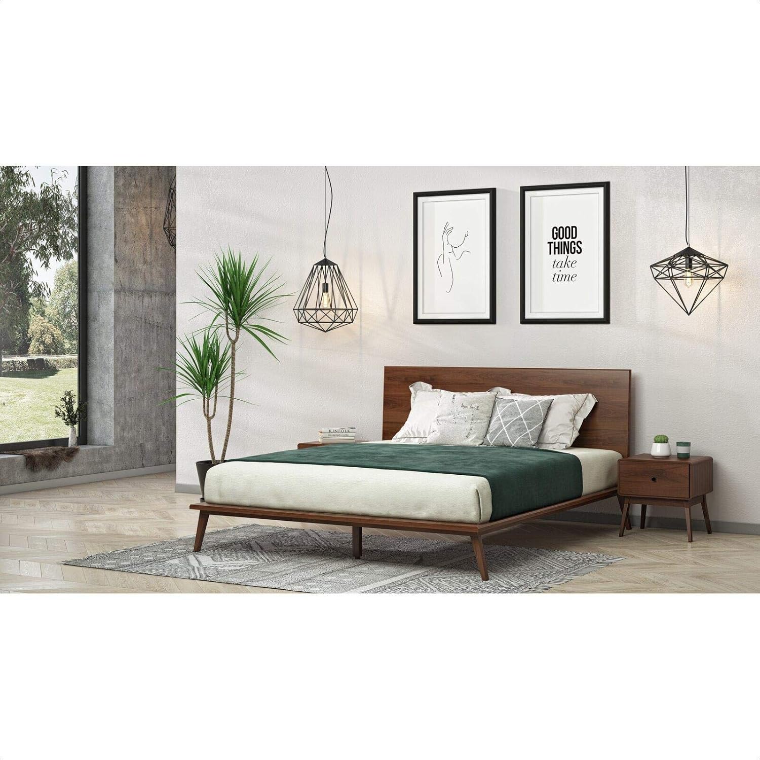 Amazon Com Migdalia Platform Bed Kitchen Dining