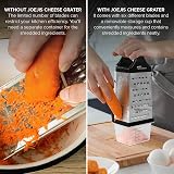 joeji's Kitchen Cheese Grater with Container 6 Sides Box Grater Zester view 5