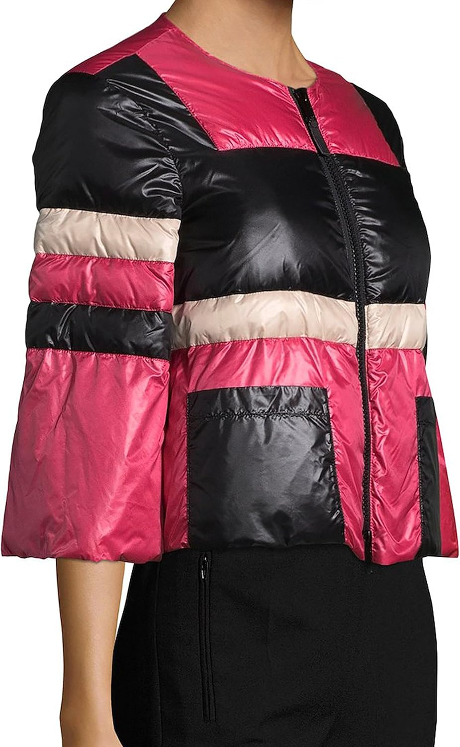multi logo down puffer jacket