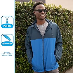 Global Blank Men's Windbreaker Jacket Lightweight