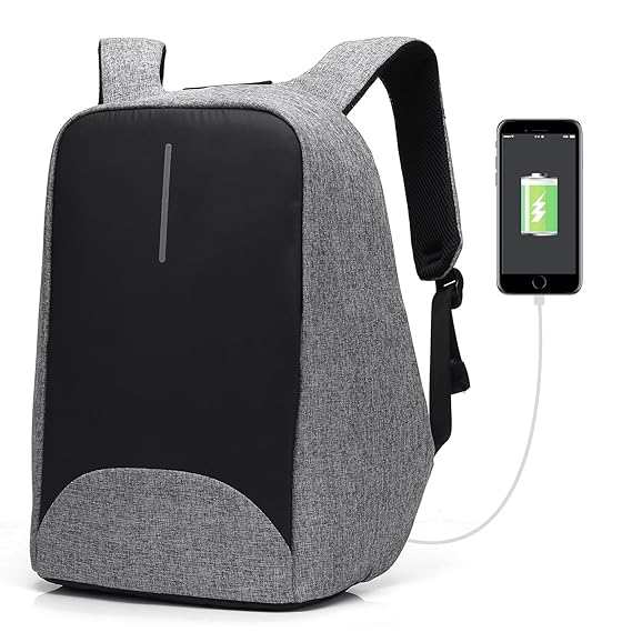 CoolBell Stadt Anti-Diebstahl Rucksack 15,6 Zoll Laptop Rucksack mit USB Ladeanschluss Functional Schulrucksack Knapsack leic