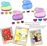 XUBX 4 Pcs Craft Punch Set Butterfly Star Heart Snowflake Embossing view 9