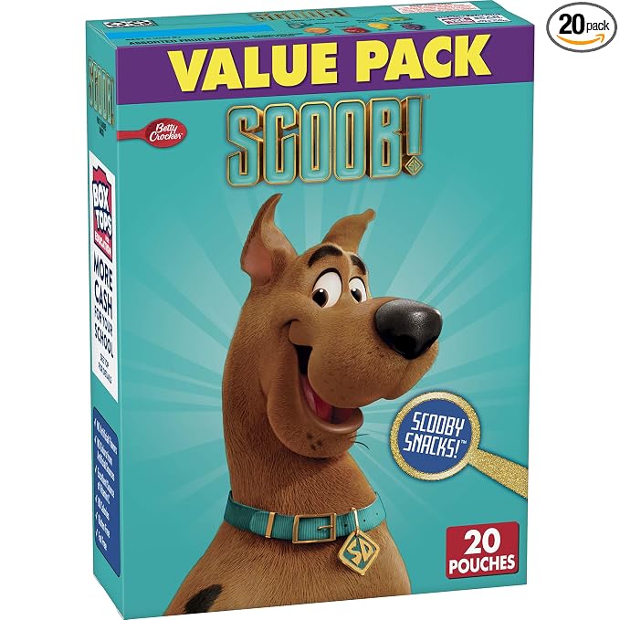 Betty crocker scooby-doo! Fruit flavored snacks 20ct (016000145719)