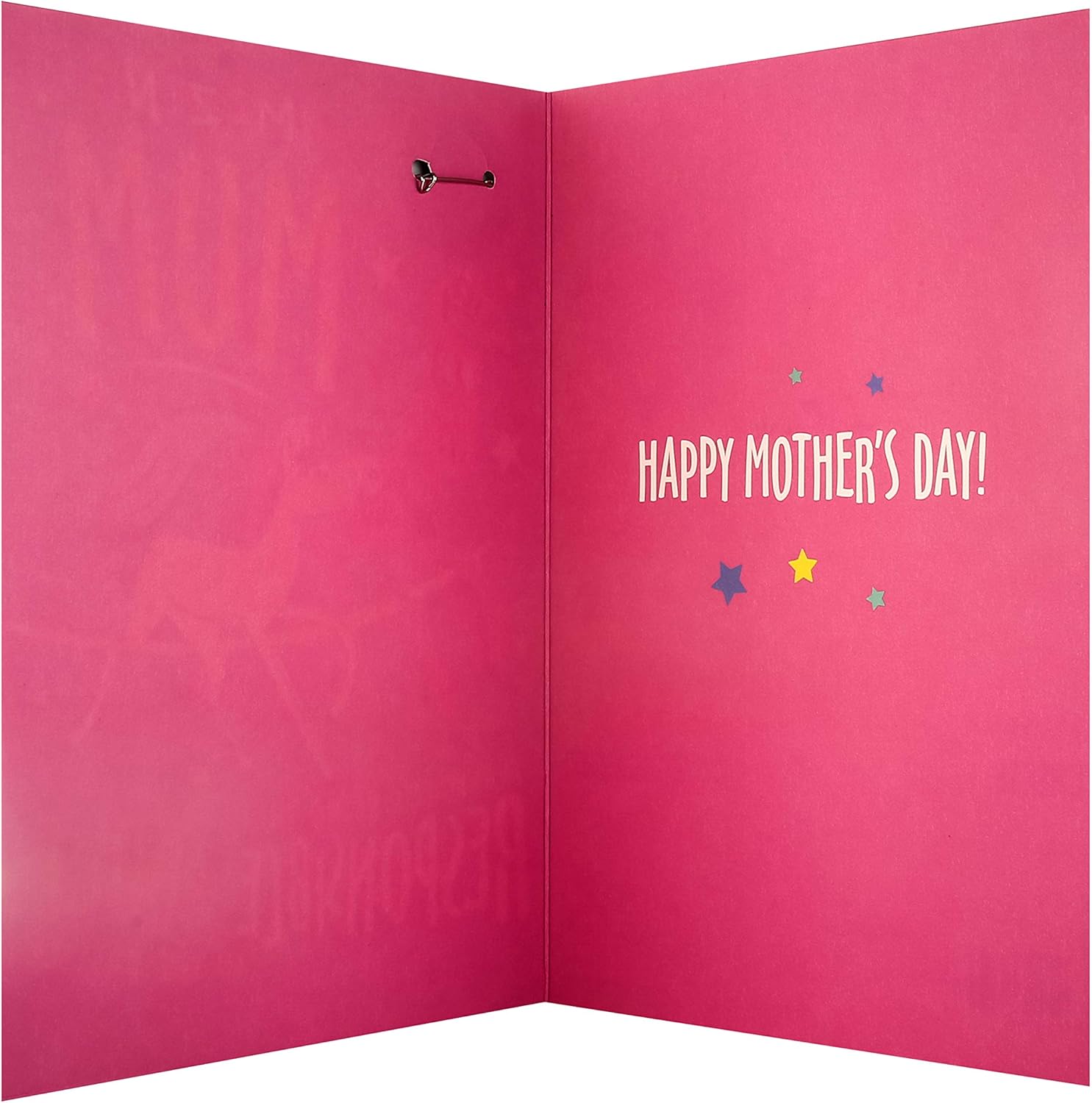 Hallmark Mother's Day Card for Mum - Neon Unicorn with "Mum in a Million" Badge, Pink, 22.8cm x 15.9cm - Image 5