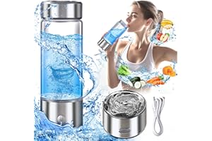 PANSONITE Hydrogen Water Bottle, Hydrogen Water Bottle Generator with SPE PEM Technology Water Ionizer,Portable Rechargeable 3 Min Quick Electrolysis - Suitable for Home, Office, Travel, Exercise, Gift for Love