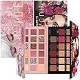 HUDA GIRL Beauty Rose Gold Remastered + Nude Edition Eyeshadow Palette Combo Kit - 36 Matte and Shimmer Finishes, Includes Black Eyeshadow - Complete Eye Shadow Palette Set