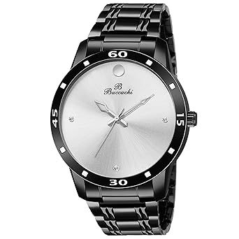 Analogue Silver Round Dial Watch for Mens (B-G5043-SL-BC)