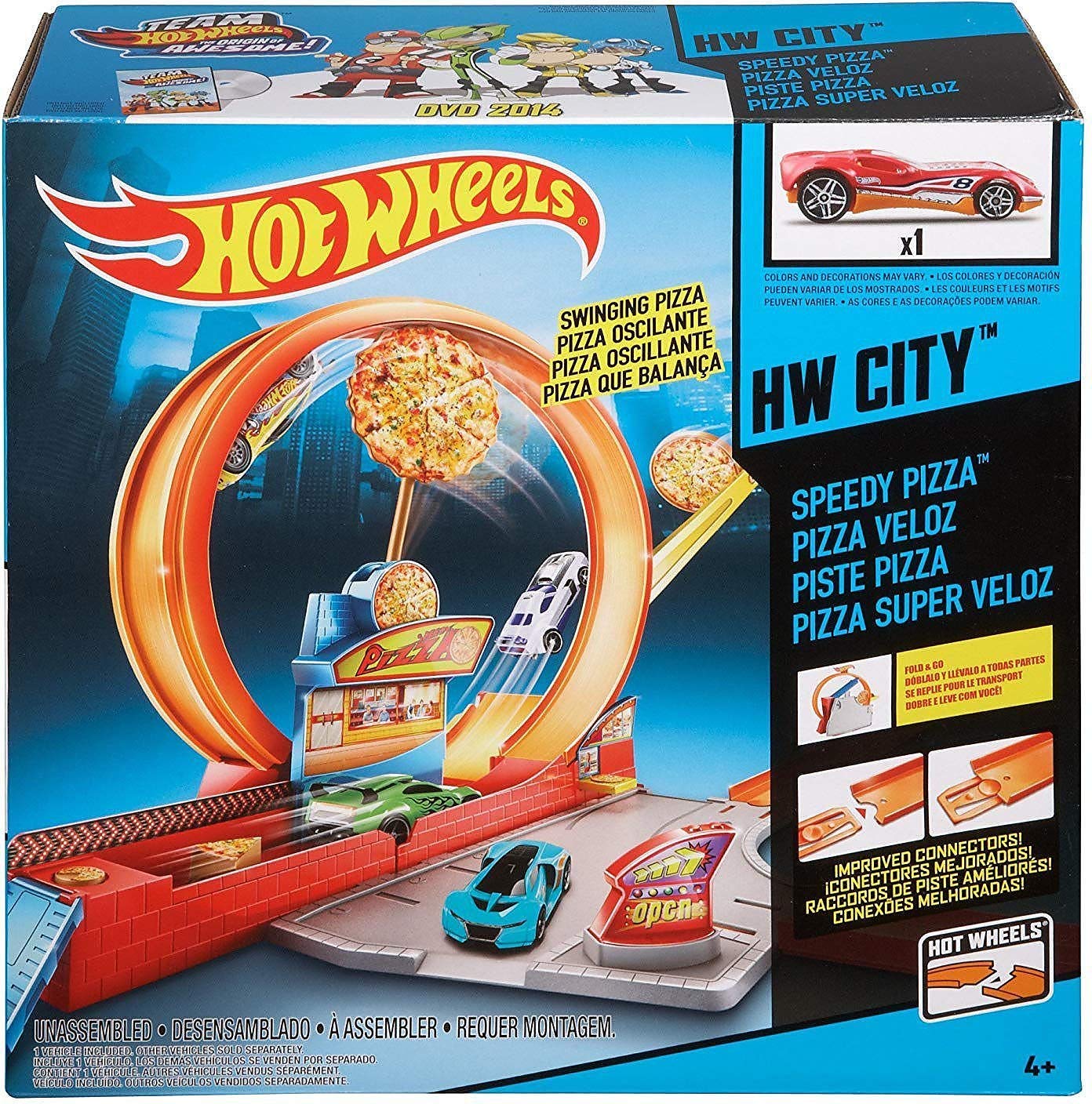 Mattel FTL88 - Hot Wheels Speedy Pizza Car Playset