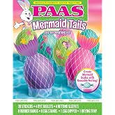 PAAS Mermaid Tails Egg Decorating Kit &ndash; Create Mermaid Scales with Reusable Netting Sleeves, Stickers, and Fun Dye Tablets