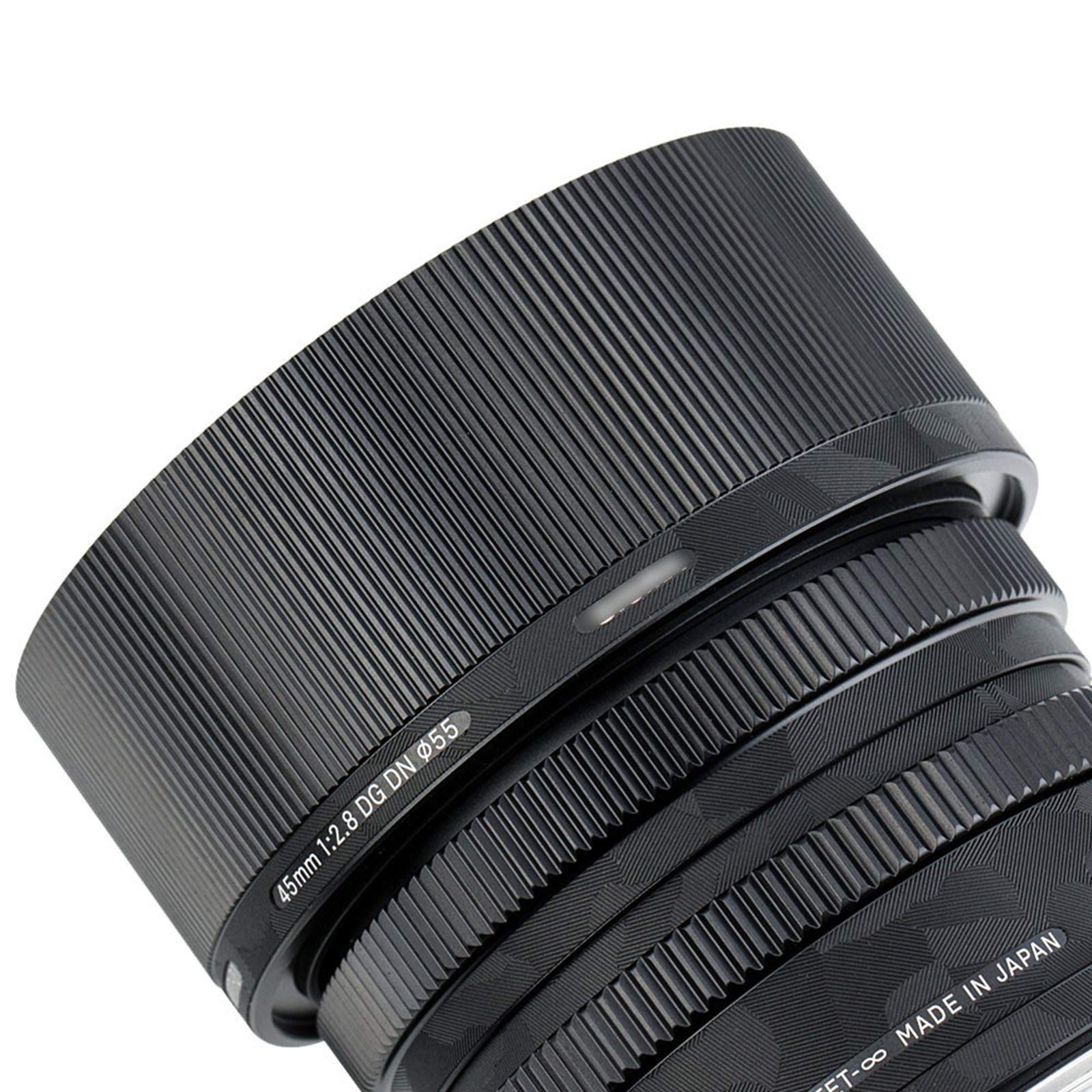 KIWIFOTOS Anti-Scratch Lens Skin Sticker Wrap Cover Protective for Sigma 45mm f/2.8 DG DN Contemporary Lens - 3M Stickers Guard Film Shadow Black Decals