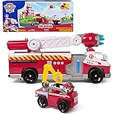 PAW Patrol Fire Rescue: Rapid Reload Fire Truck with Marshall Figure, Quick-Fire Launcher, Lights & Sounds, Kids Toys for Boy