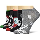 Disney womens Nightmare Before Christmas 5 Pack No Show Socks
