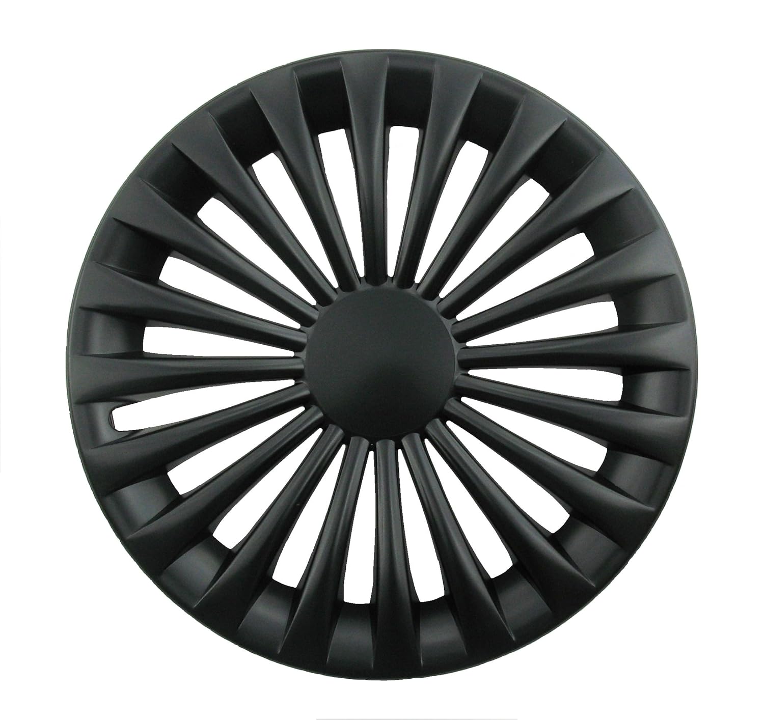 Copricerchi Simoni Racing NAS/15SB - Set 4, 15 Pollici, Nero E Argento, Universali - Foto 2